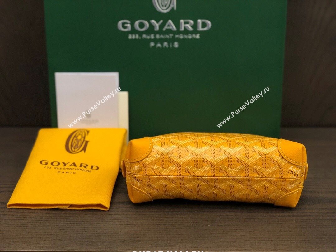 Goyard Vendôme Cosmetic Pouch bag Yellow (laimeng-23120130)
