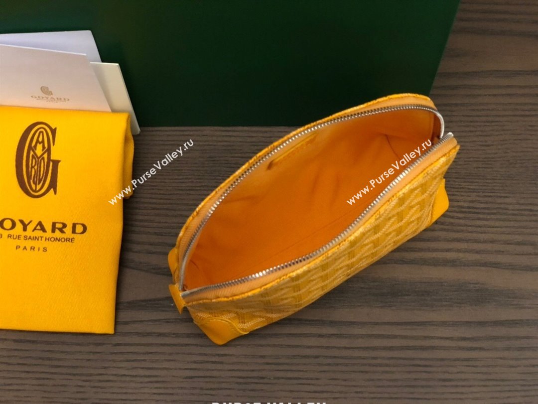 Goyard Vendôme Cosmetic Pouch bag Yellow (laimeng-23120130)