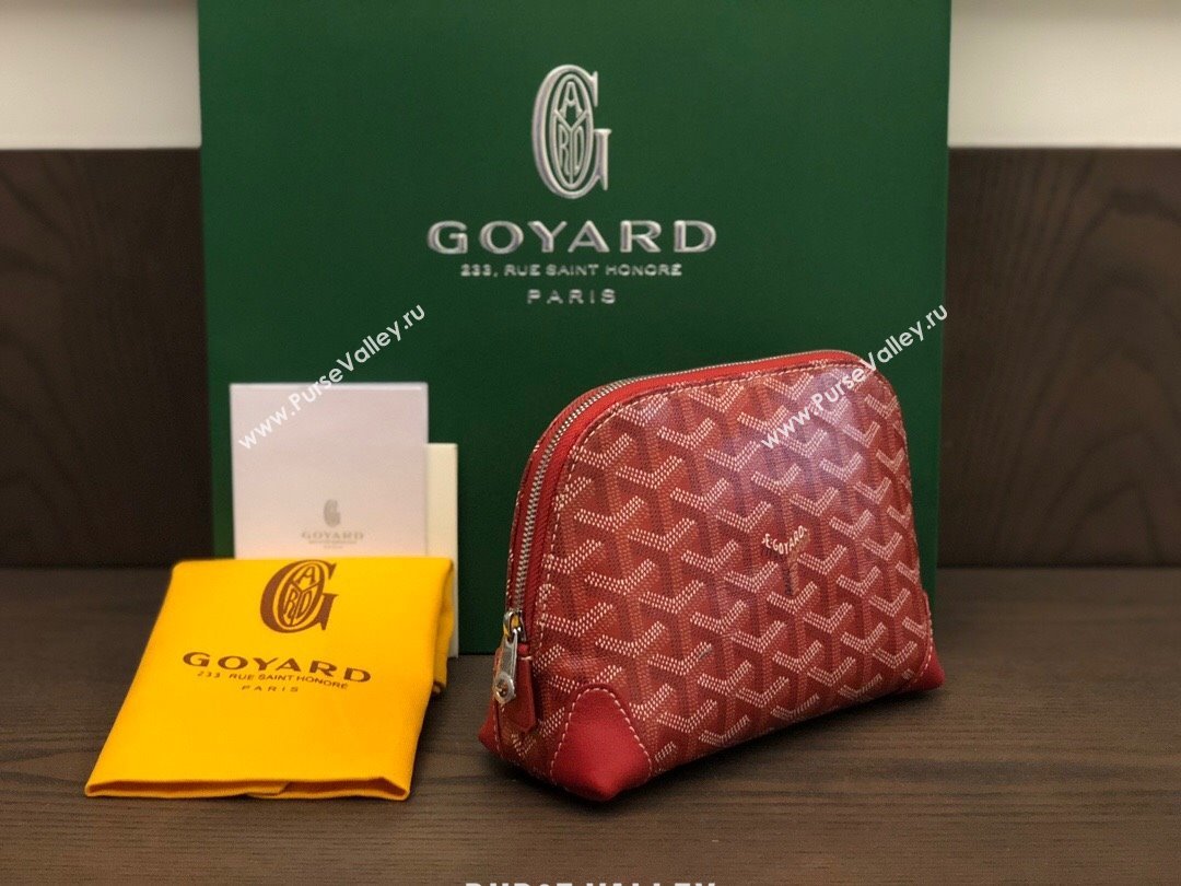 Goyard Vendôme Cosmetic Pouch bag Red (laimeng-23120128)