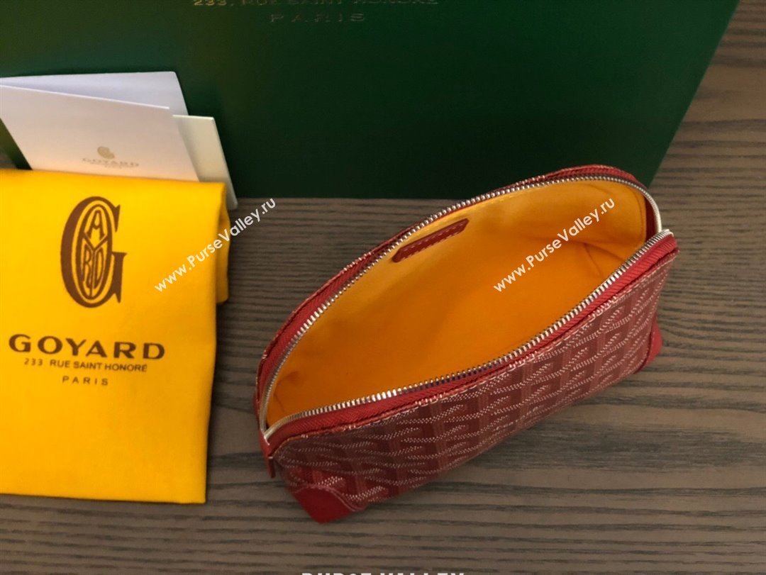 Goyard Vendôme Cosmetic Pouch bag Red (laimeng-23120128)