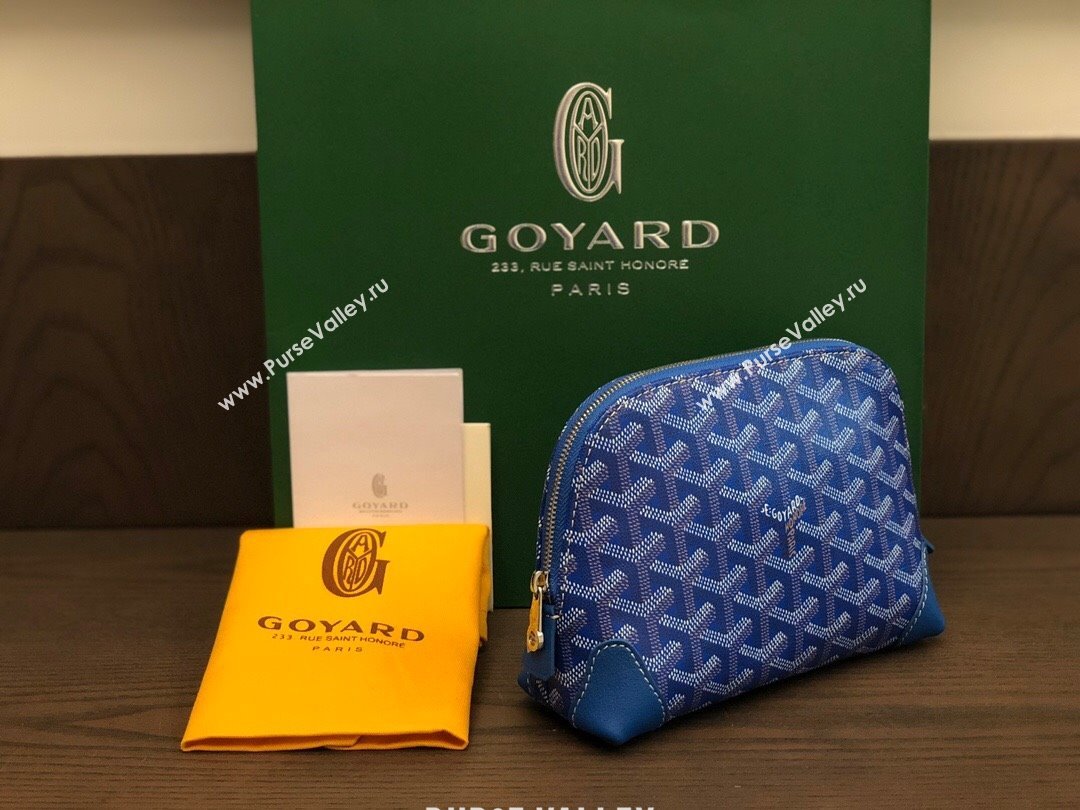 Goyard Vendôme Cosmetic Pouch bag Blue (laimeng-23120123)