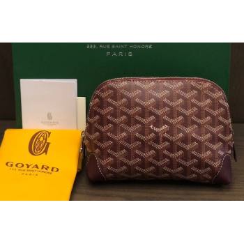 Goyard Vendôme Cosmetic Pouch bag Burgundy (laimeng-23120125)