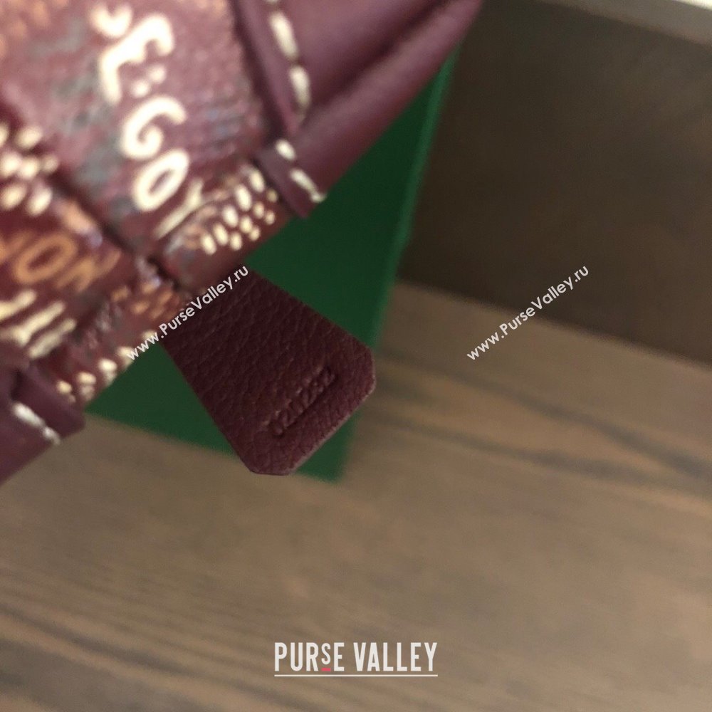 Goyard Vendôme Cosmetic Pouch bag Burgundy (laimeng-23120125)