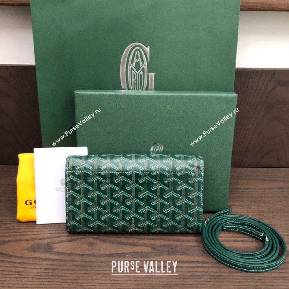 Goyard Varenne Continental Wallet with Strap Bag Green (laimeng-23120107)