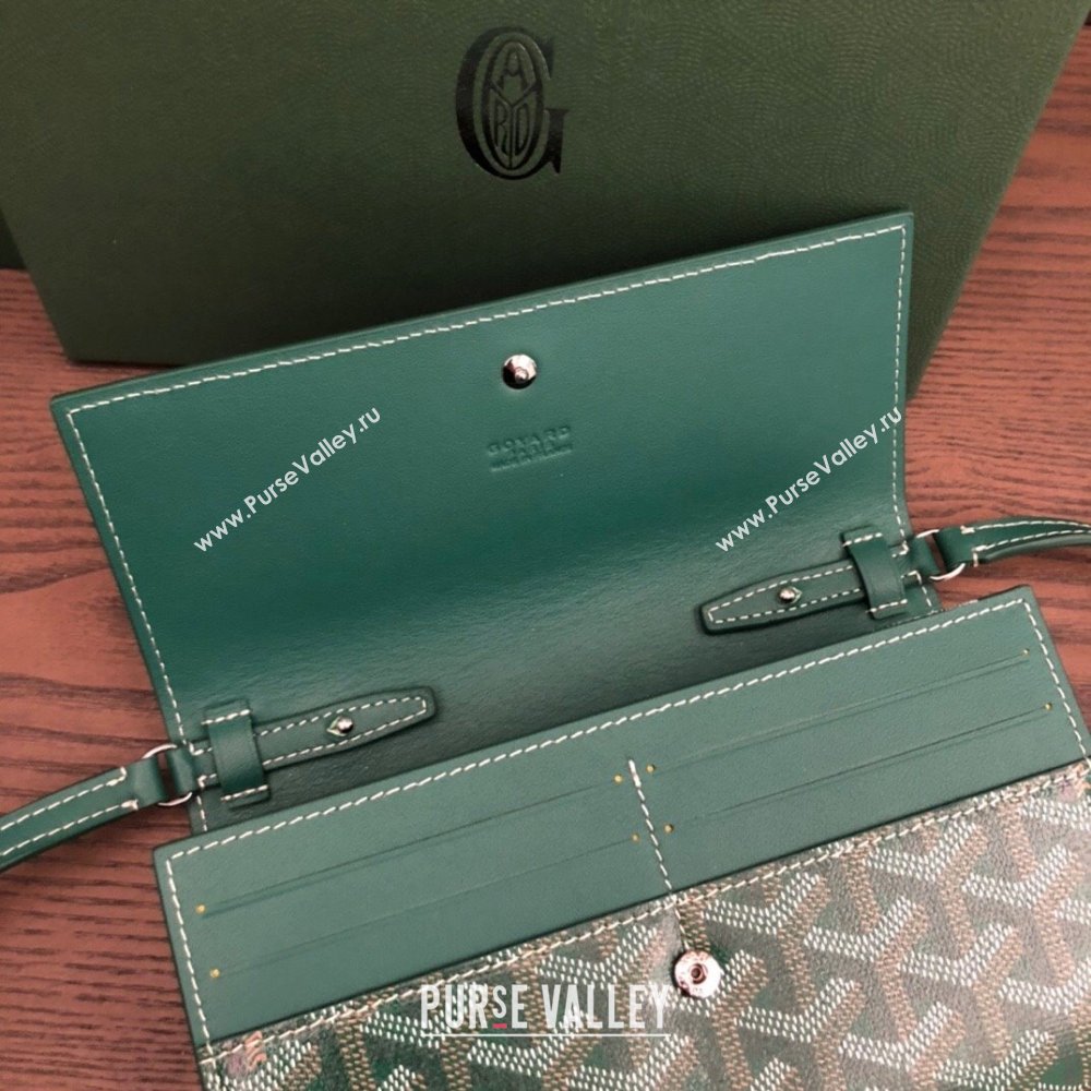 Goyard Varenne Continental Wallet with Strap Bag Green (laimeng-23120107)