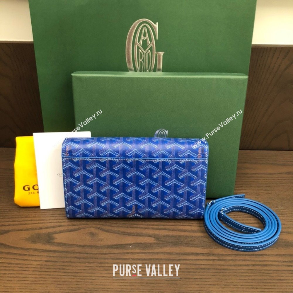 Goyard Varenne Continental Wallet with Strap Bag Blue (laimeng-23120103)