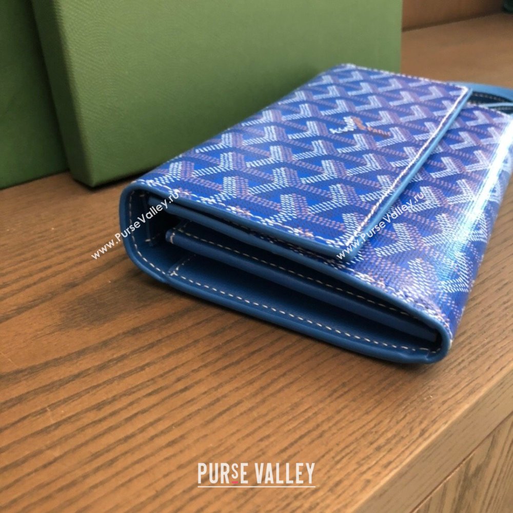 Goyard Varenne Continental Wallet with Strap Bag Blue (laimeng-23120103)