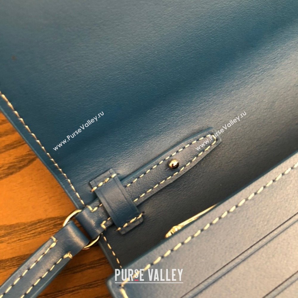 Goyard Varenne Continental Wallet with Strap Bag Blue (laimeng-23120103)