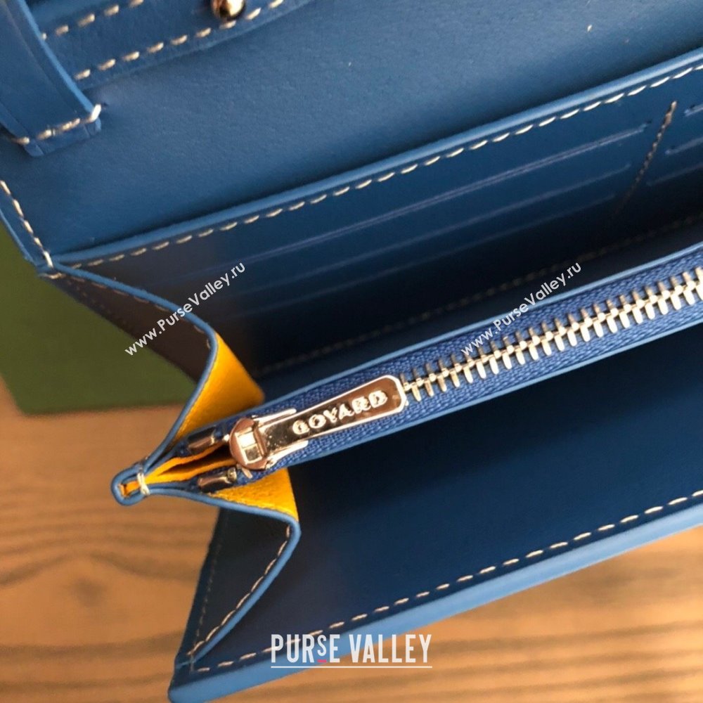Goyard Varenne Continental Wallet with Strap Bag Blue (laimeng-23120103)