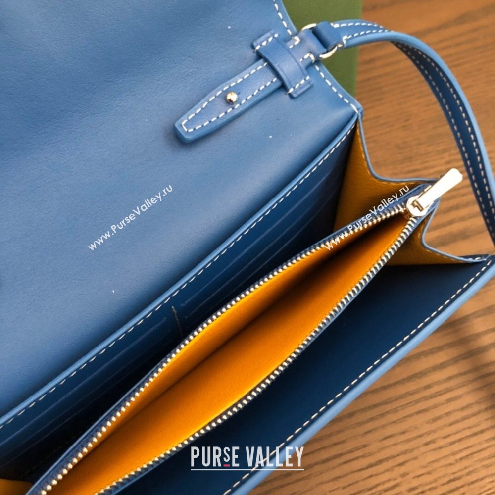 Goyard Varenne Continental Wallet with Strap Bag Blue (laimeng-23120103)