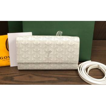 Goyard Varenne Continental Wallet with Strap Bag White (laimeng-23120111)