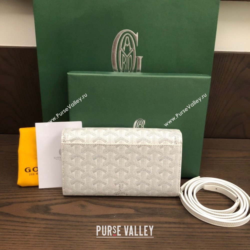 Goyard Varenne Continental Wallet with Strap Bag White (laimeng-23120111)