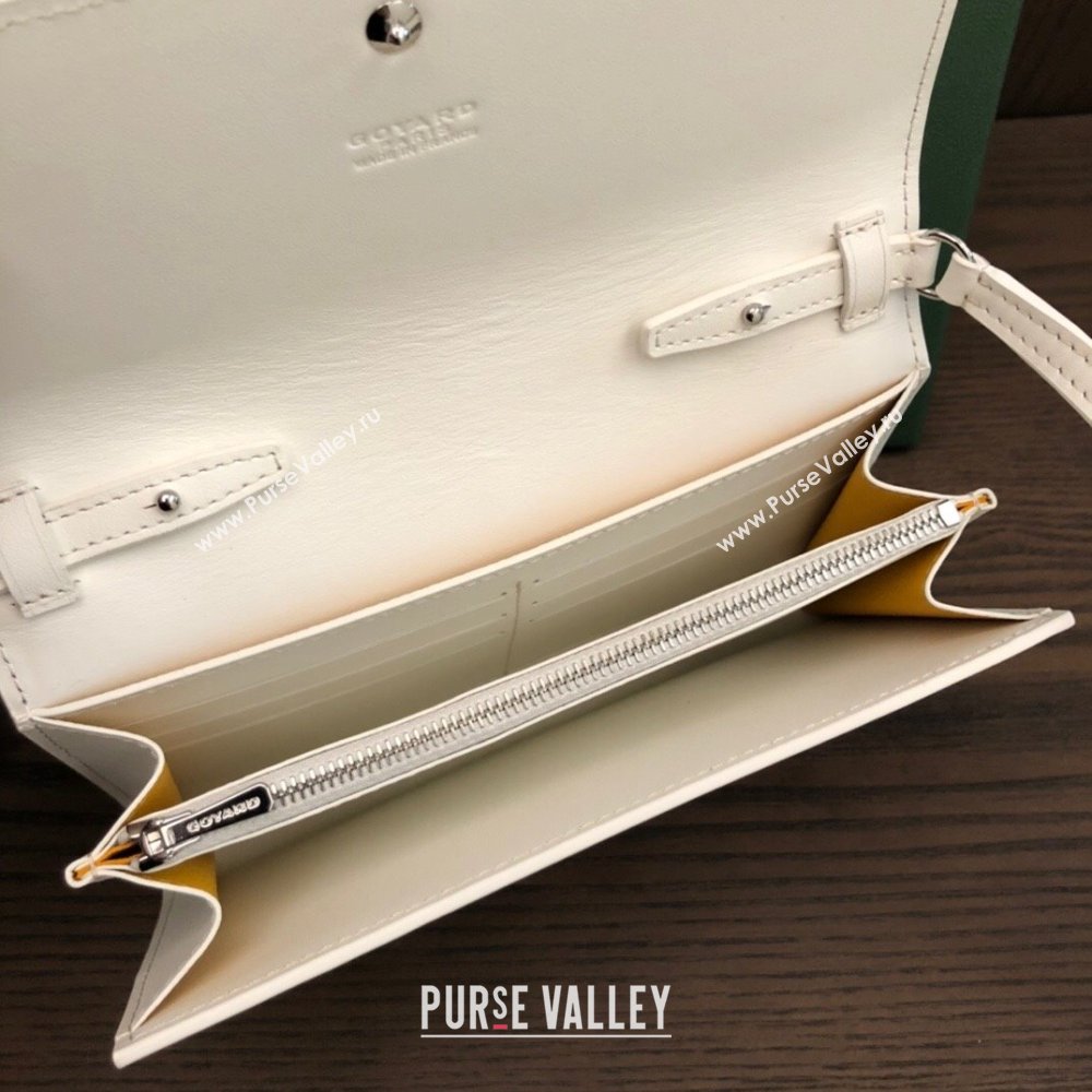 Goyard Varenne Continental Wallet with Strap Bag White (laimeng-23120111)