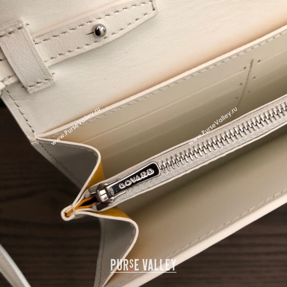 Goyard Varenne Continental Wallet with Strap Bag White (laimeng-23120111)