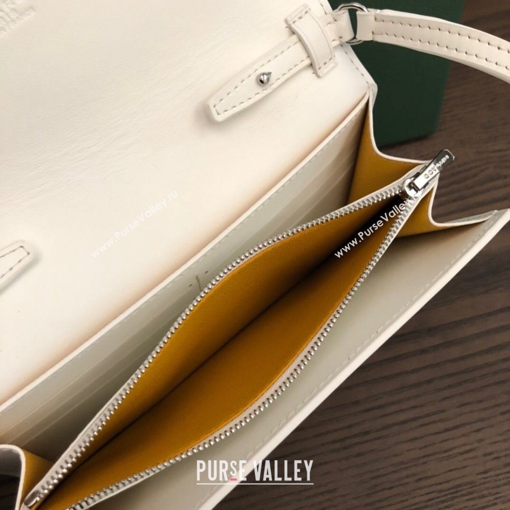 Goyard Varenne Continental Wallet with Strap Bag White (laimeng-23120111)