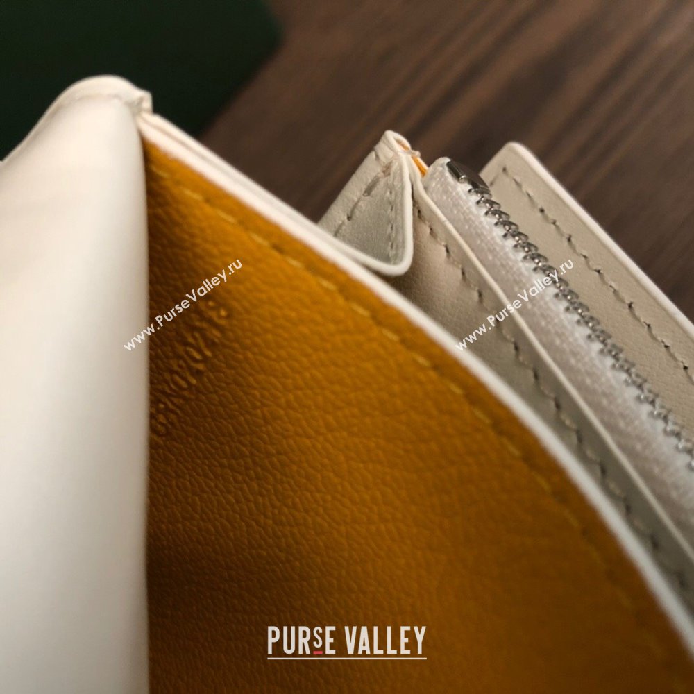 Goyard Varenne Continental Wallet with Strap Bag White (laimeng-23120111)