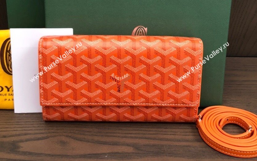 Goyard Varenne Continental Wallet with Strap Bag Orange (laimeng-23120109)