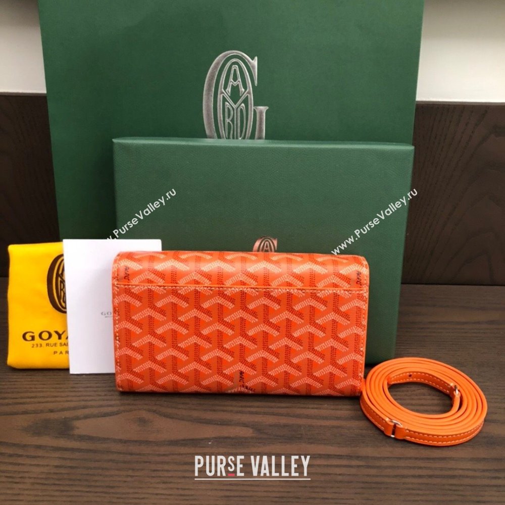 Goyard Varenne Continental Wallet with Strap Bag Orange (laimeng-23120109)