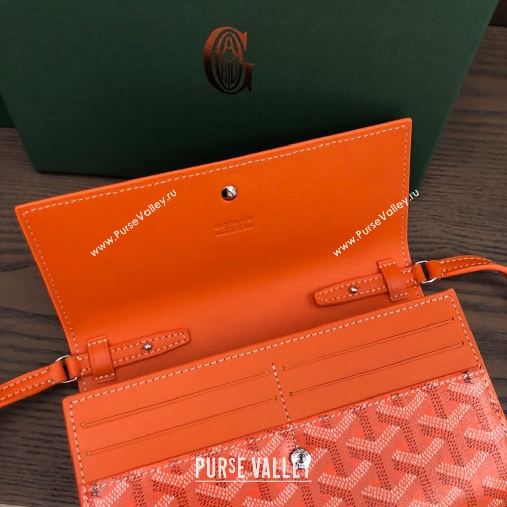 Goyard Varenne Continental Wallet with Strap Bag Orange (laimeng-23120109)
