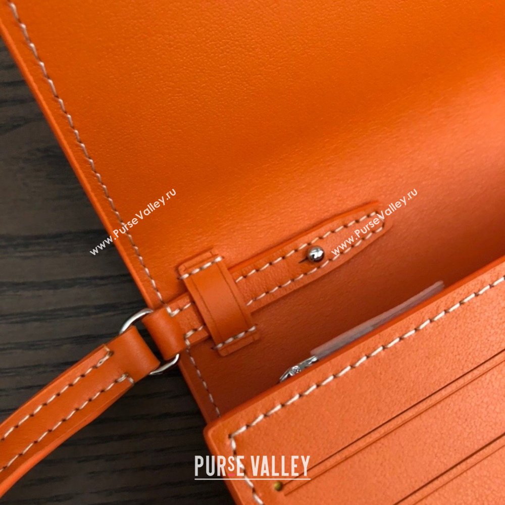 Goyard Varenne Continental Wallet with Strap Bag Orange (laimeng-23120109)