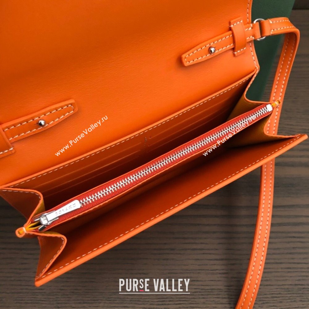 Goyard Varenne Continental Wallet with Strap Bag Orange (laimeng-23120109)