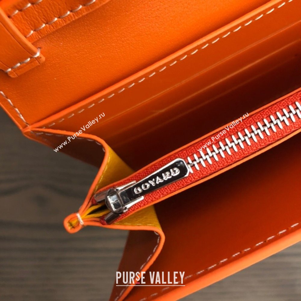Goyard Varenne Continental Wallet with Strap Bag Orange (laimeng-23120109)