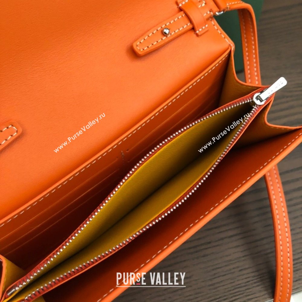 Goyard Varenne Continental Wallet with Strap Bag Orange (laimeng-23120109)
