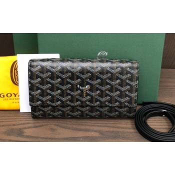 Goyard Varenne Continental Wallet with Strap Bag Black (laimeng-23120101)