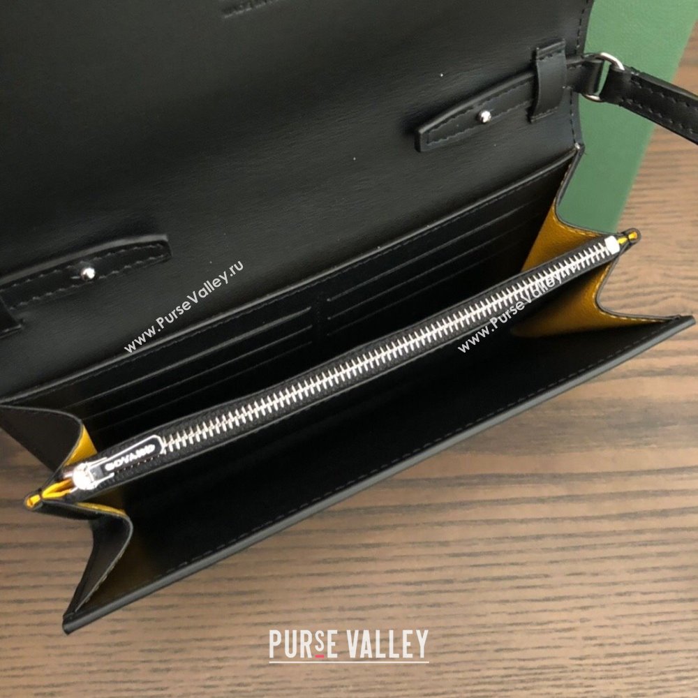 Goyard Varenne Continental Wallet with Strap Bag Black (laimeng-23120101)