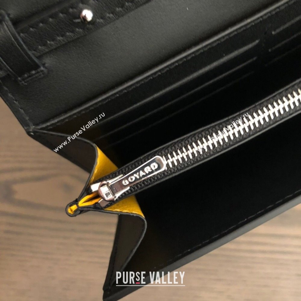 Goyard Varenne Continental Wallet with Strap Bag Black (laimeng-23120101)