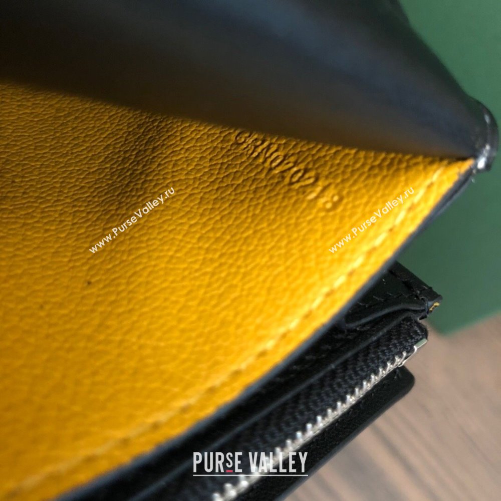 Goyard Varenne Continental Wallet with Strap Bag Black (laimeng-23120101)