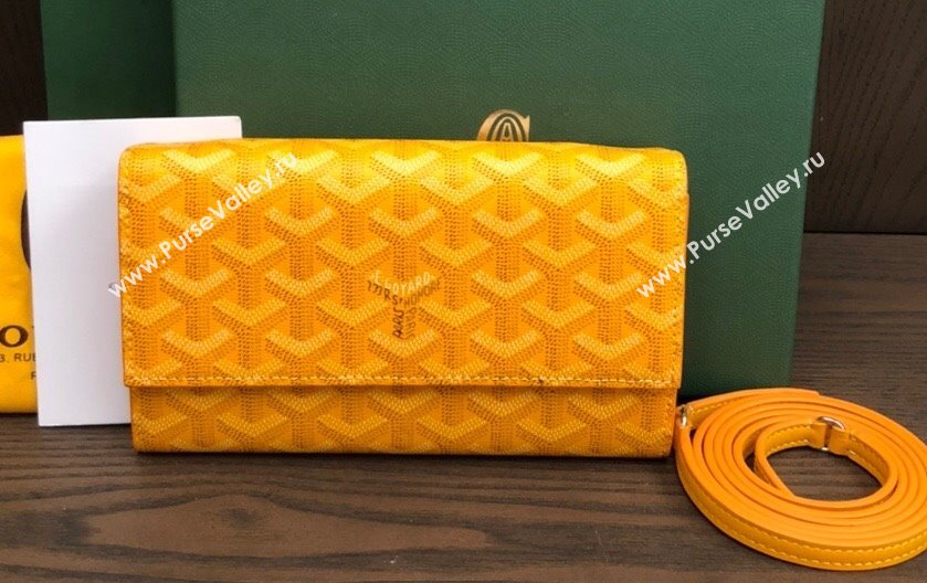 Goyard Varenne Continental Wallet with Strap Bag Yellow (laimeng-23120110)