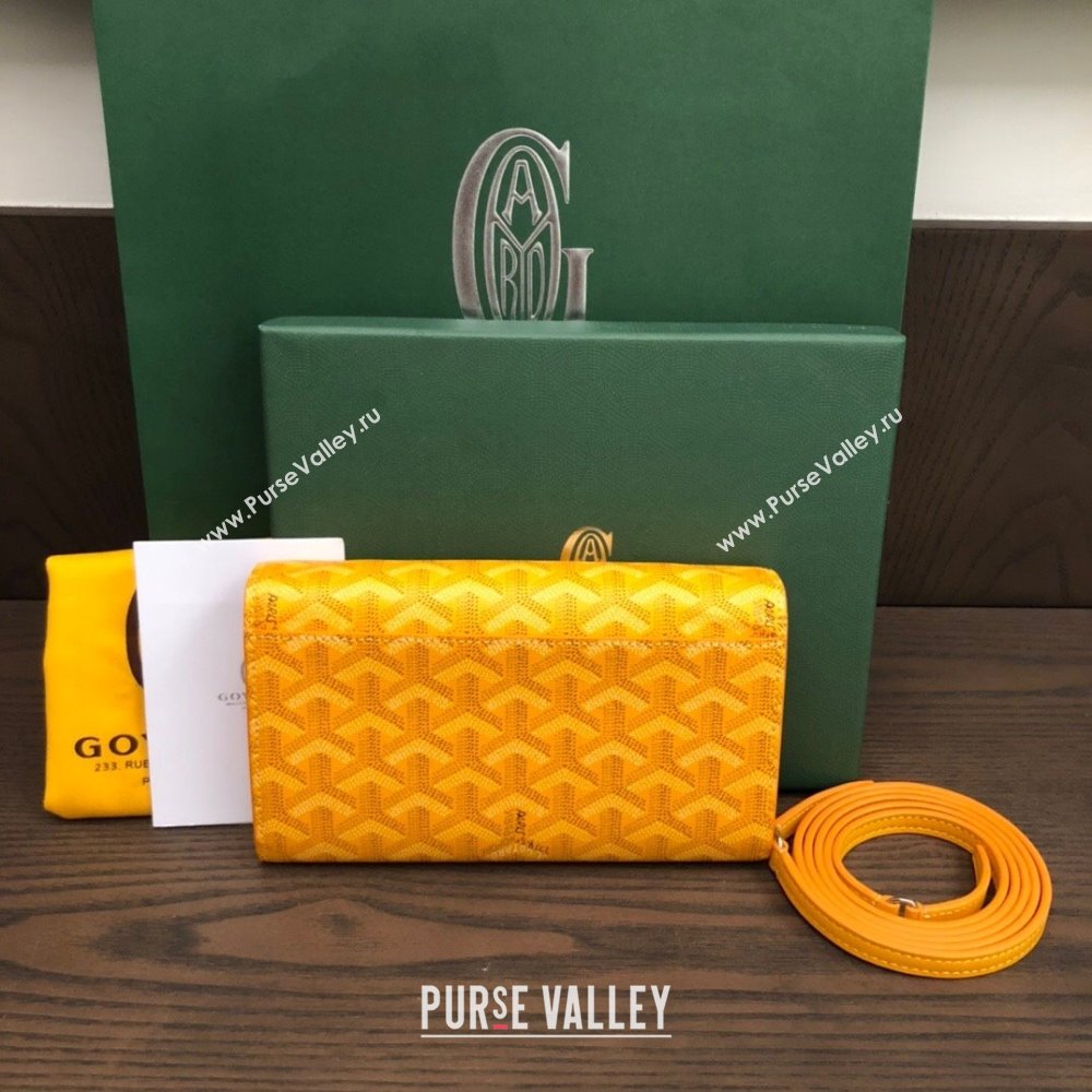 Goyard Varenne Continental Wallet with Strap Bag Yellow (laimeng-23120110)