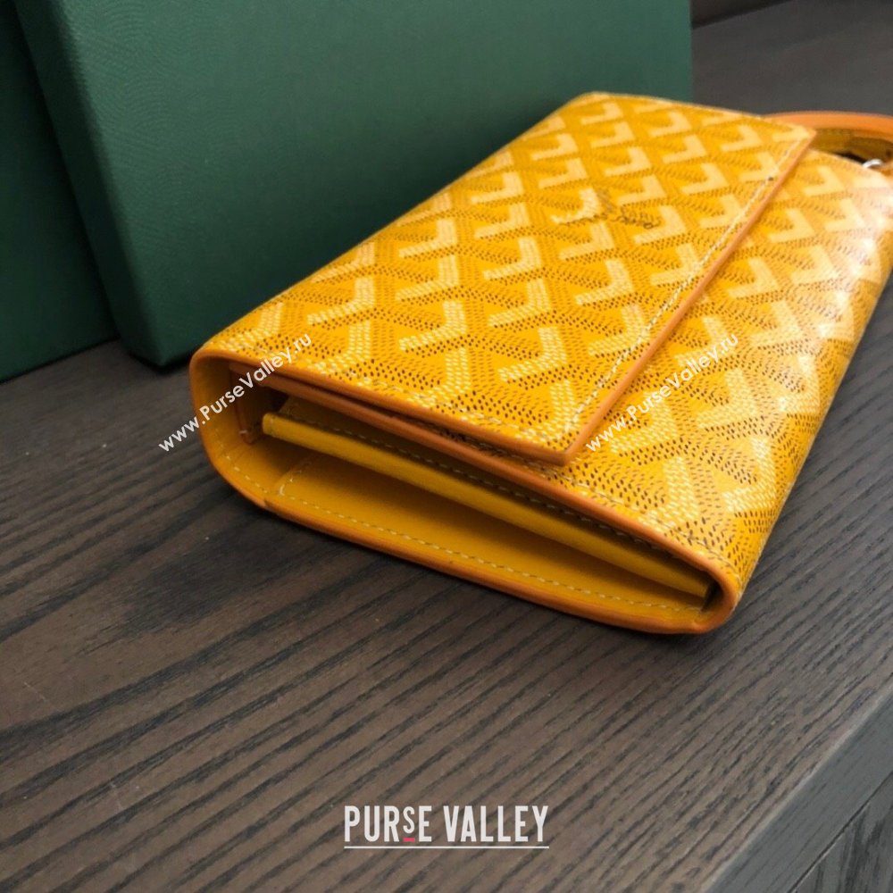 Goyard Varenne Continental Wallet with Strap Bag Yellow (laimeng-23120110)