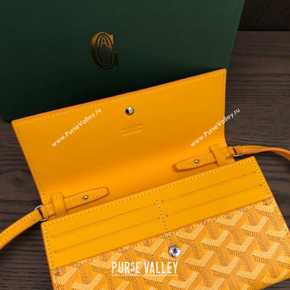 Goyard Varenne Continental Wallet with Strap Bag Yellow (laimeng-23120110)