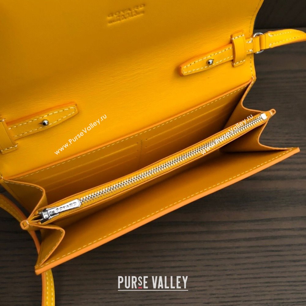 Goyard Varenne Continental Wallet with Strap Bag Yellow (laimeng-23120110)