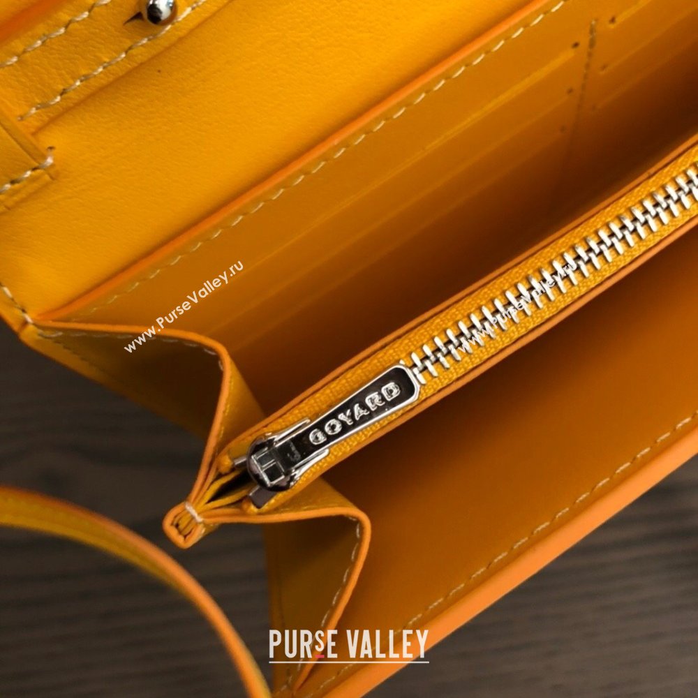 Goyard Varenne Continental Wallet with Strap Bag Yellow (laimeng-23120110)