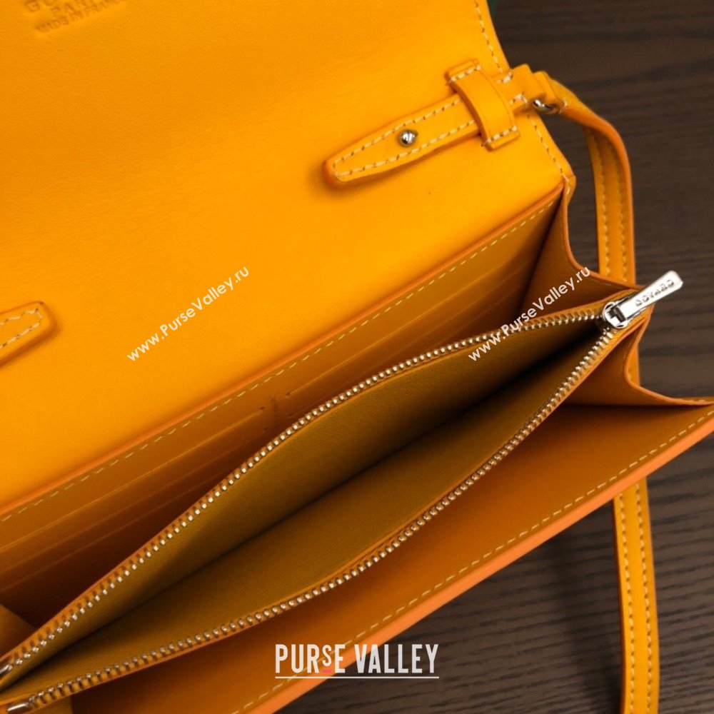 Goyard Varenne Continental Wallet with Strap Bag Yellow (laimeng-23120110)