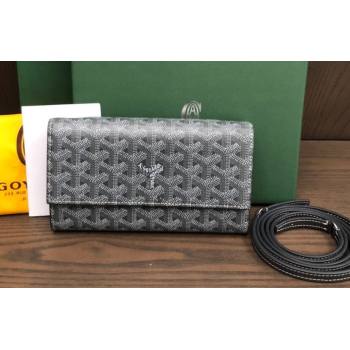Goyard Varenne Continental Wallet with Strap Bag Gray (laimeng-23120106)