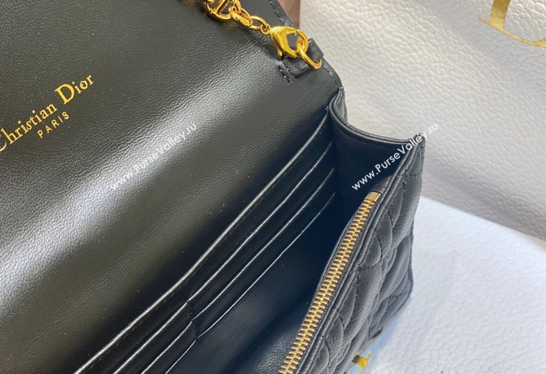 Dior Caro Pouch Bag in Black Soft Cannage Calfskin 2024 (XXG-23112506)