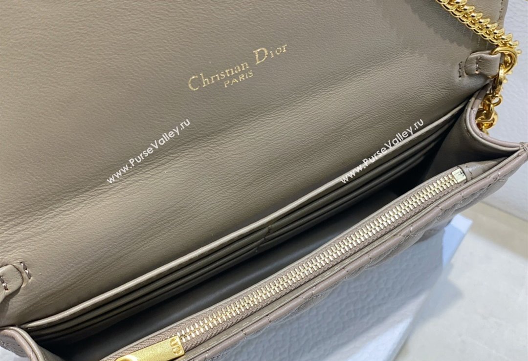 Dior Caro Pouch Bag in Nude Soft Cannage Calfskin 2024 (XXG-23112509)