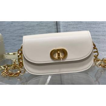 Dior Small 30 Montaigne Avenue Bag in Box Calfskin White 2024 (XXG-23112502)