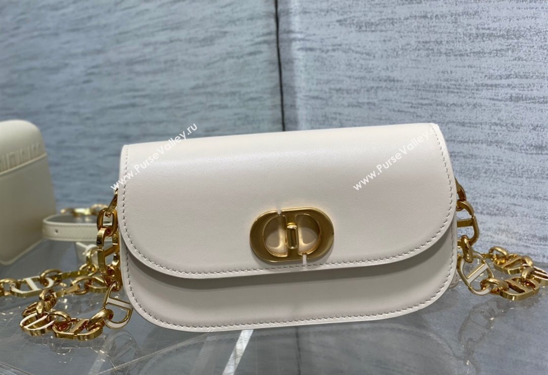 Dior Small 30 Montaigne Avenue Bag in Box Calfskin White 2024 (XXG-23112502)