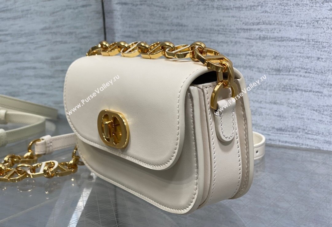 Dior Small 30 Montaigne Avenue Bag in Box Calfskin White 2024 (XXG-23112502)