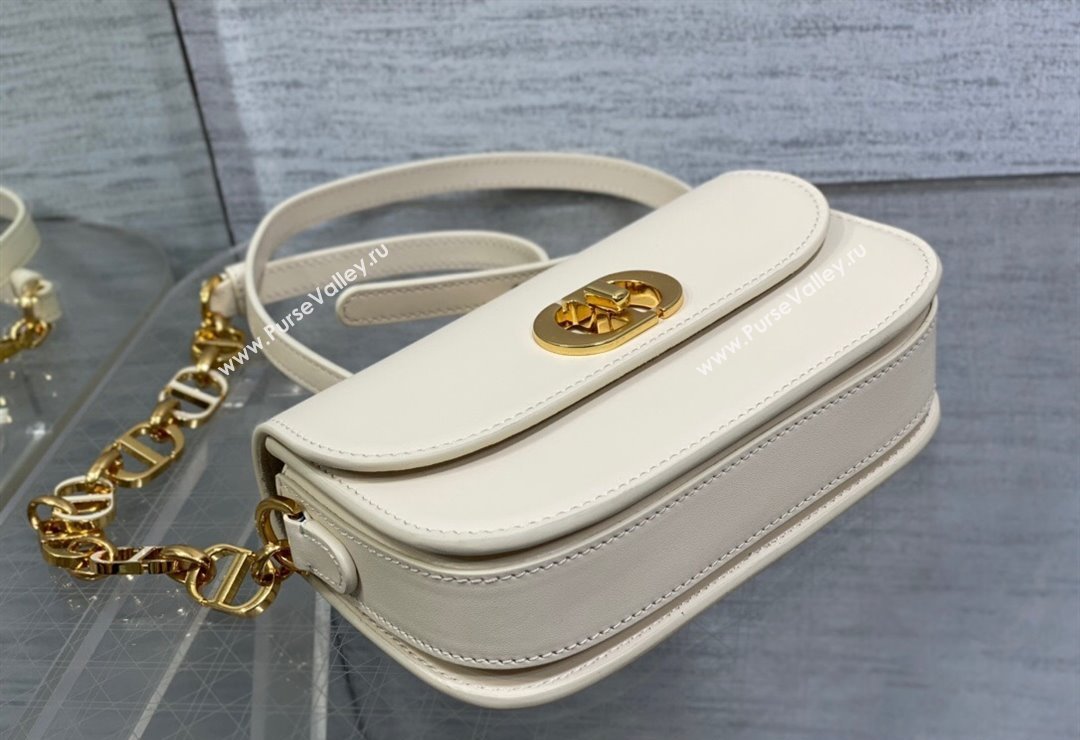 Dior Small 30 Montaigne Avenue Bag in Box Calfskin White 2024 (XXG-23112502)