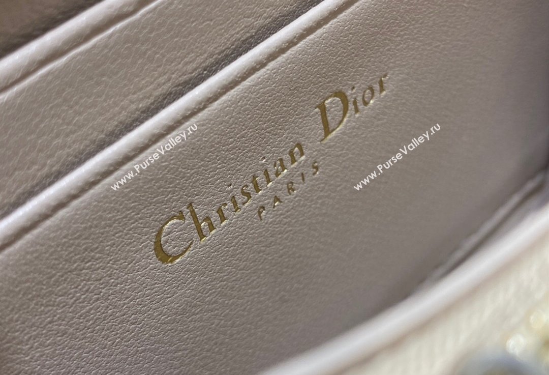 Lady Dior Voyageur Small Coin Purse in Beige Cannage Lambskin 2024 (XXG-23112514)