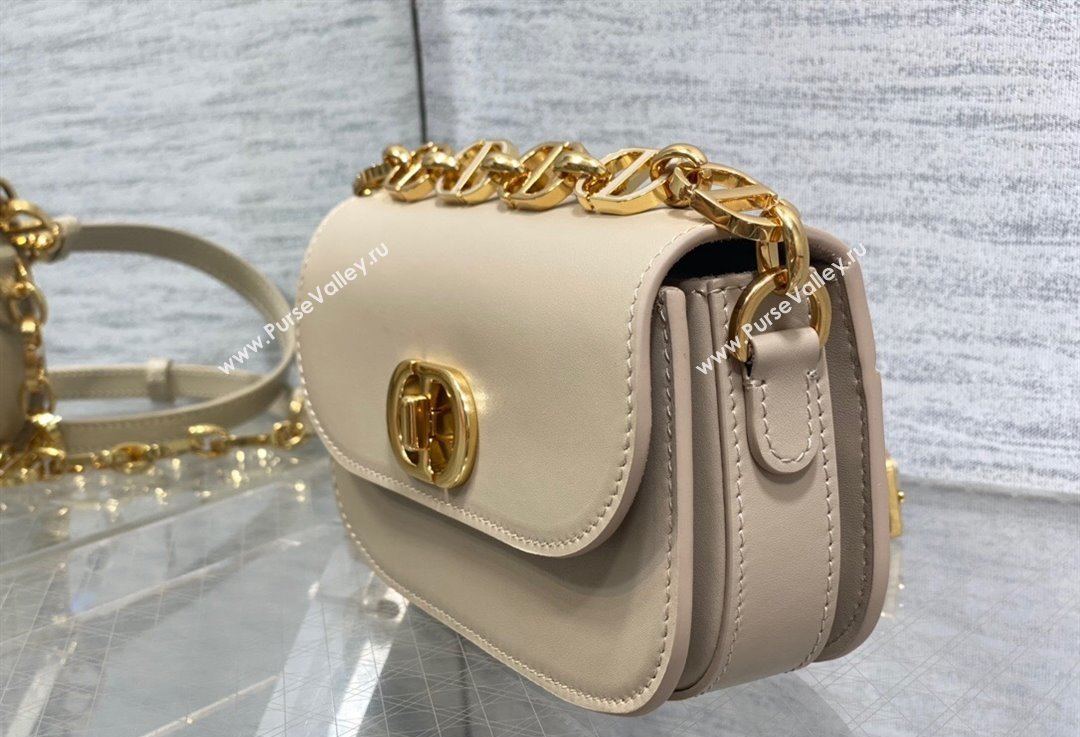 Dior Small 30 Montaigne Avenue Bag in Box Calfskin Beige 2024 (XXG-23112504)