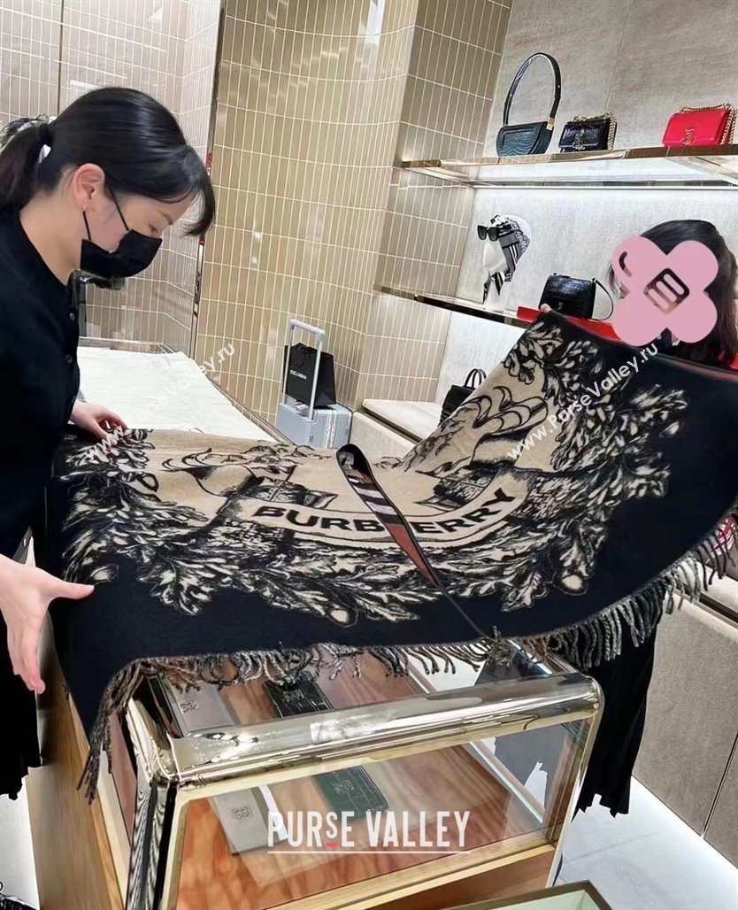 Burberry Reversible EKD Wool Cape Beige Top Quality (wtz-23112715)