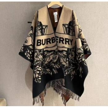 Burberry Reversible EKD Wool Cape Beige Top Quality (wtz-23112715)