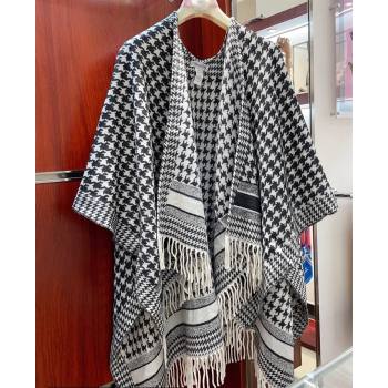 Dior Black and White Cashmere 30 Montaigne Poncho Top Quality (wtz-23112712)